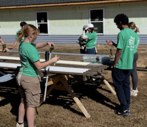 UMW students spent spring break in South Carolina for spring break volunteering with Habitat for Humanity.